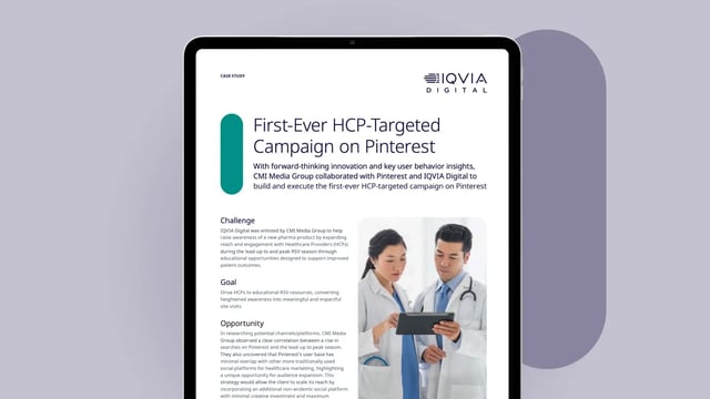 iqvia-first-ever-hcp-targetes-campaign-on-pinterest