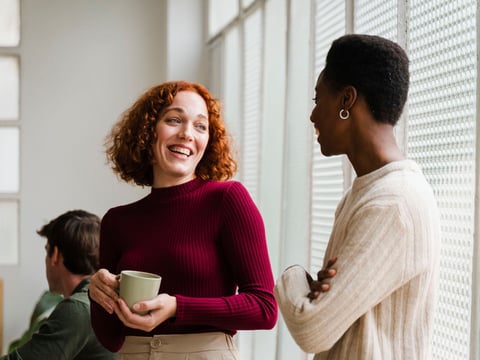 Laughing female Workers In Office