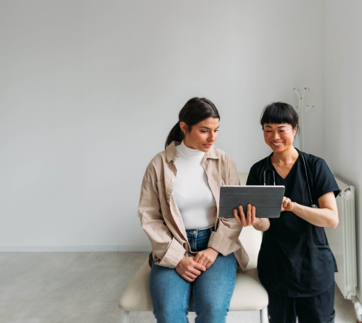 Young Woman on Checkup at Her Doctor